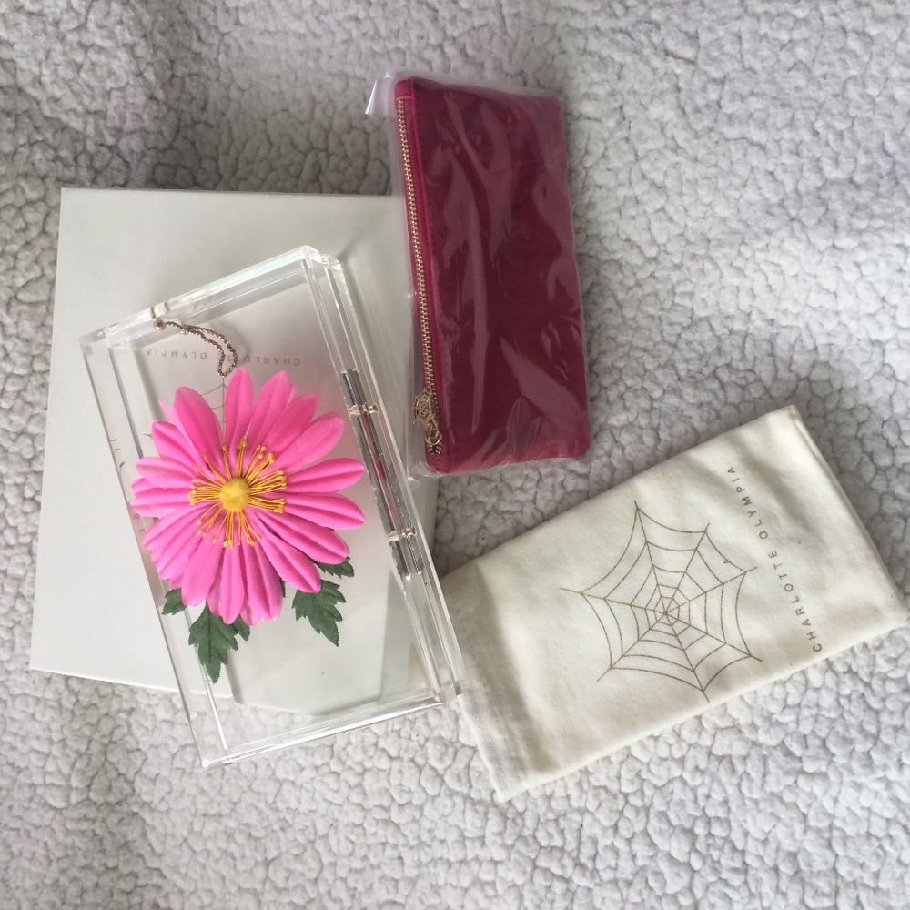 Charlotte Olympia Flowering Pandora Clutch